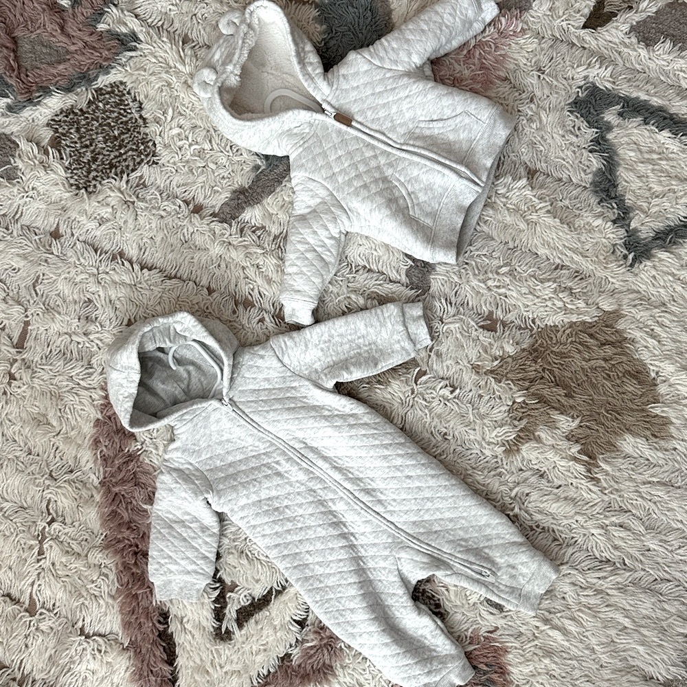 Carter’s Cotton Quilted Hoodie and One Piece